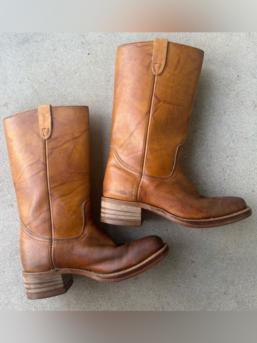Rare VTG 70s Men’s WESTEX Leather Campus Boots
